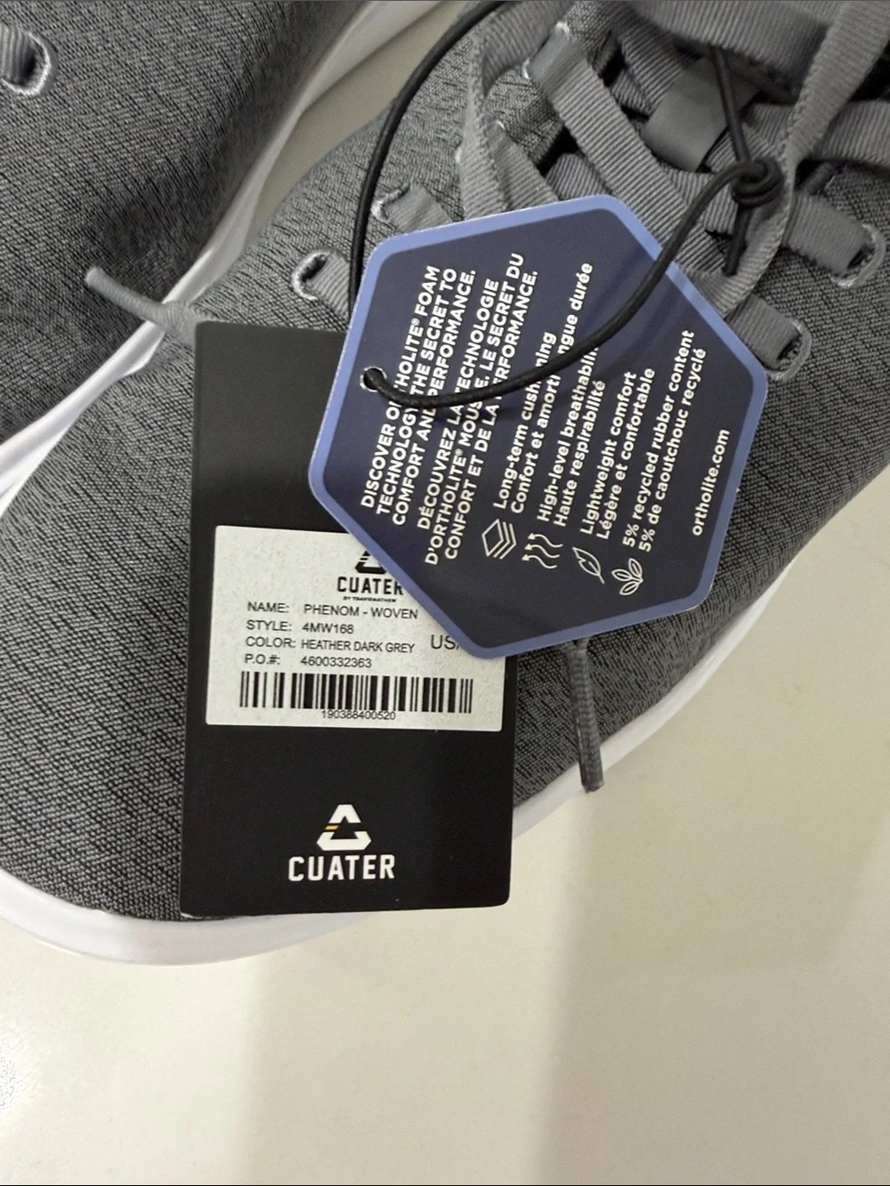 NWT Cuater by Travis Mathew Phenom Woven in Heather Dark Grey | 12